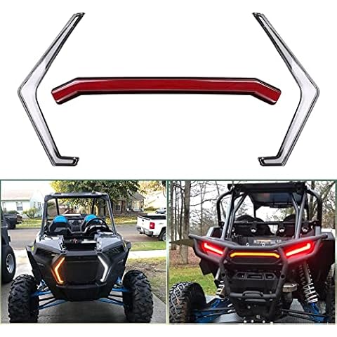 NIXFACE RZR Fang Turn Signal light & Center Taillight Fit for 2019-2022 Polaris RZR XP TURBO/RZR XP 4 TURBO/RZR XP 1000/RZR XP 4 1000 (3pcs)-Replacement for the OEM #2884053 Cover