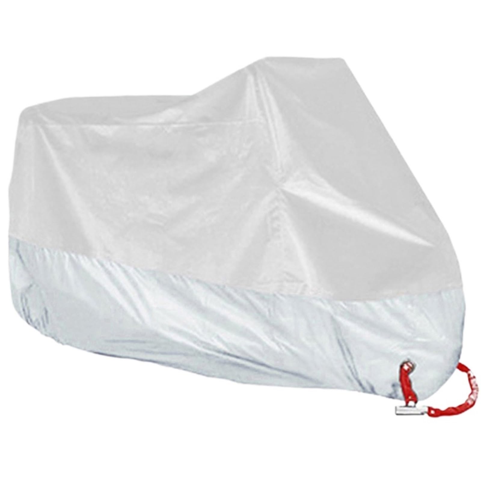 bike cover Motorcycle Cover Funda Rain Waterproof Dustproof UV Protective Coat Indoor Outdoor Motorbike Scooter for Travel Camping Transportation(All Sliver,4XL for 2301-2600mm)