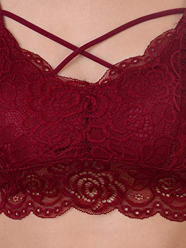 Image of Da Intimo Solid Non-Wired Lightly Padded Bralette