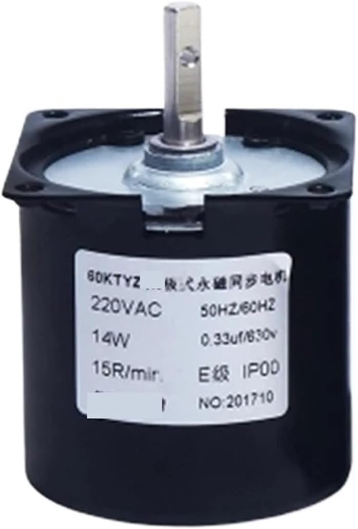 Synchronous Motor 60KTYZ Permanent Magnetic Synchronism 220V AC 14W Gear(80rpm)