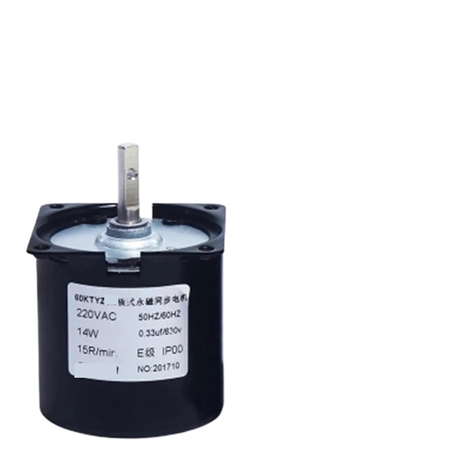 Synchronous Motor 60KTYZ Permanent Magnetic Synchronism 220V AC 14W Gear(50rpm)