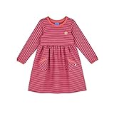 Mädchen Finkid Girls Halla Gestreift-Pink, Mädchen Kleider, Größe 110-120 - Farbe Persian Red - Rose