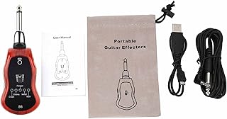 Guitar Headphone Amp, 5 Sound Modes Lightweight Portable Synthesize Guitar Effector Guitar Effector Easy To Use for Violin for Bass