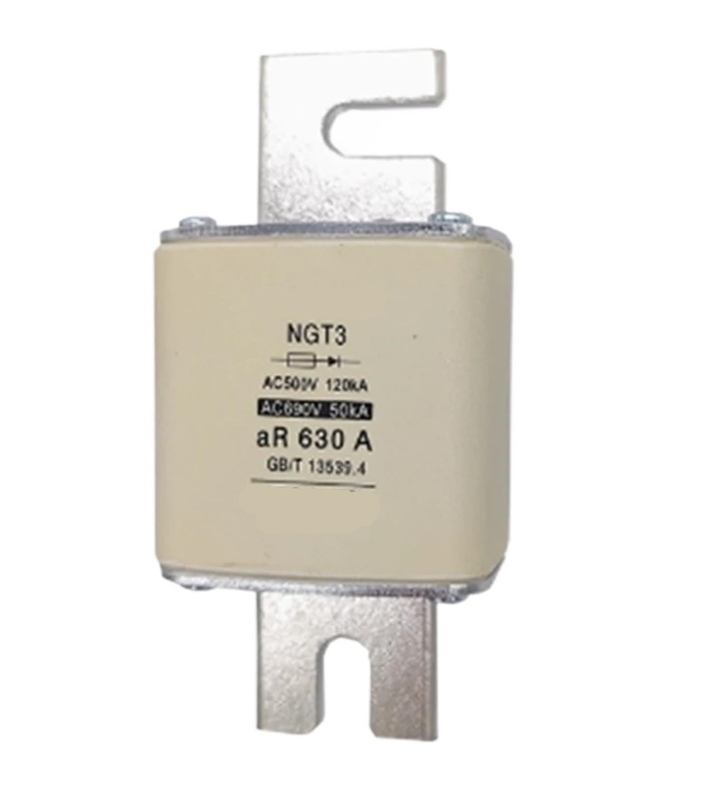 Fusible rápido NGT3-630 de alta velocidad 250A para semiconductores 5