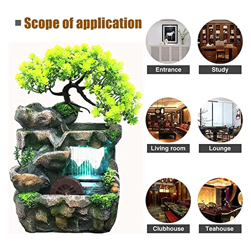 Cascade d'intérieur zen pour décoration de maison et bureau