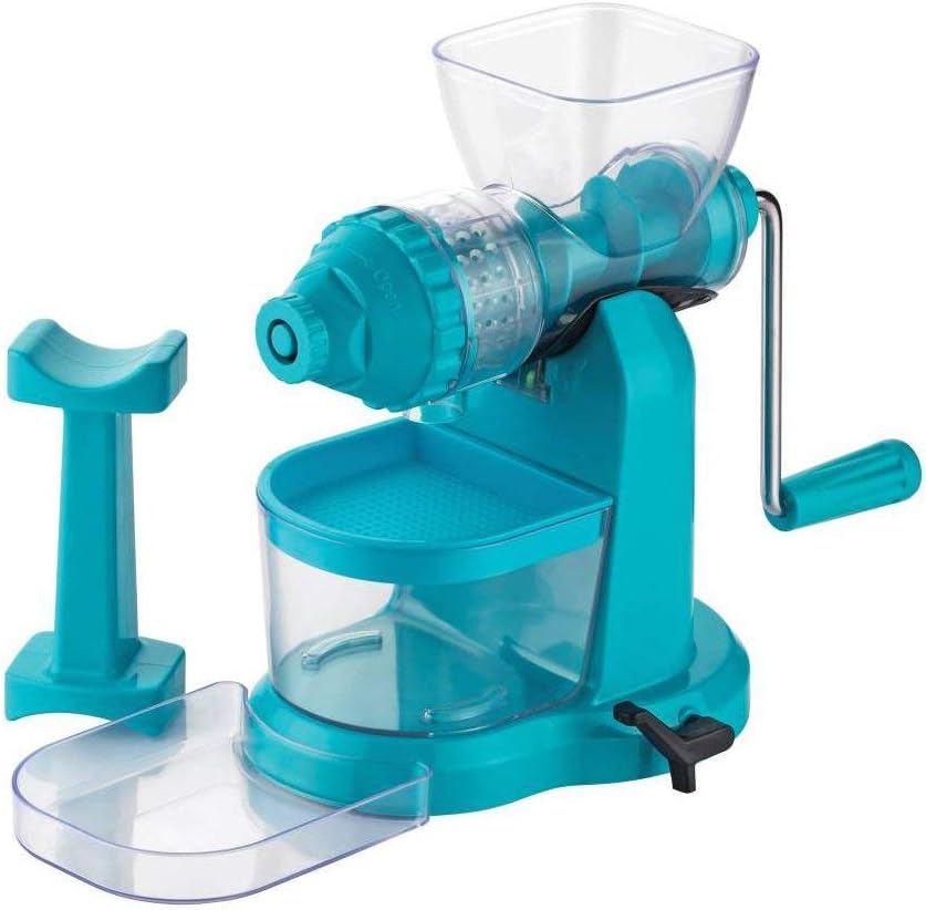 Machak Classic Unbreakble Fruit Juicer With Steel Handle & Vaccum Base (Blue)