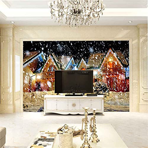 DIY auto-adhésif papier peint Noël grand format pour restaurant - 4