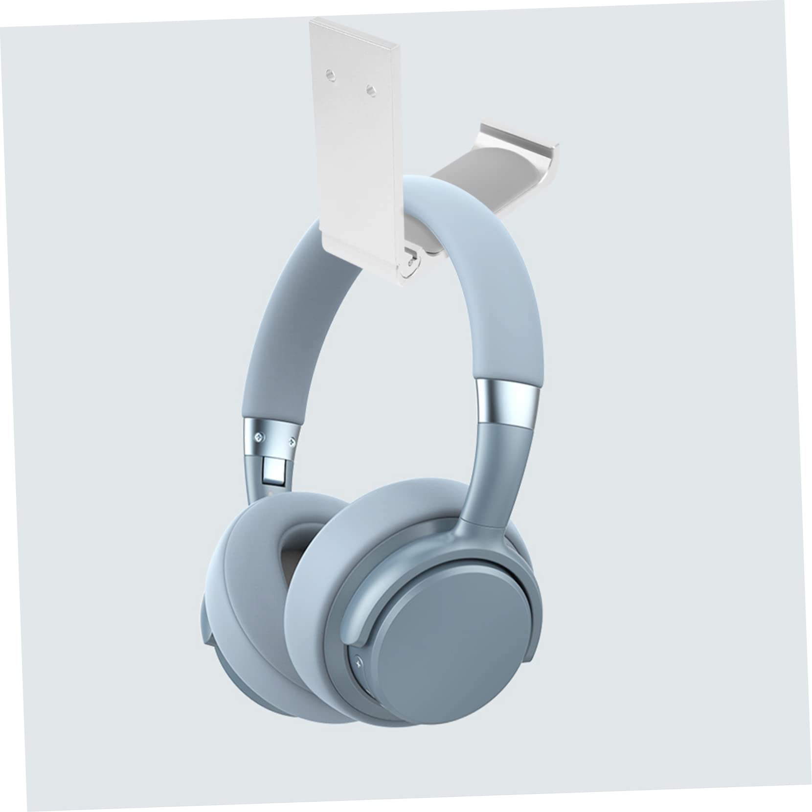 Angoily 4sätze Aluminiumlegierung Kopfhörer Halterung Praktische Headset Aufhängung Für Zuhause Büro Und Mehr Stabil Und Langlebig Tragkraft Silber