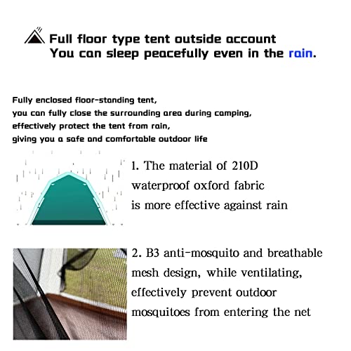 Carpa impermeable para 4 personas GeRRiT camping familiar miniatura 4