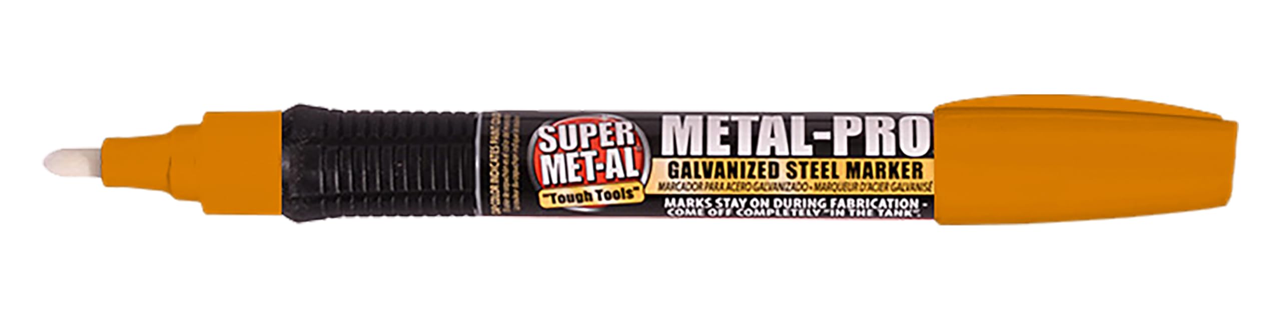 Super Met-Al Metal-Pro Galvanizing Steel Marker, Creamsicle (3 PACK)
