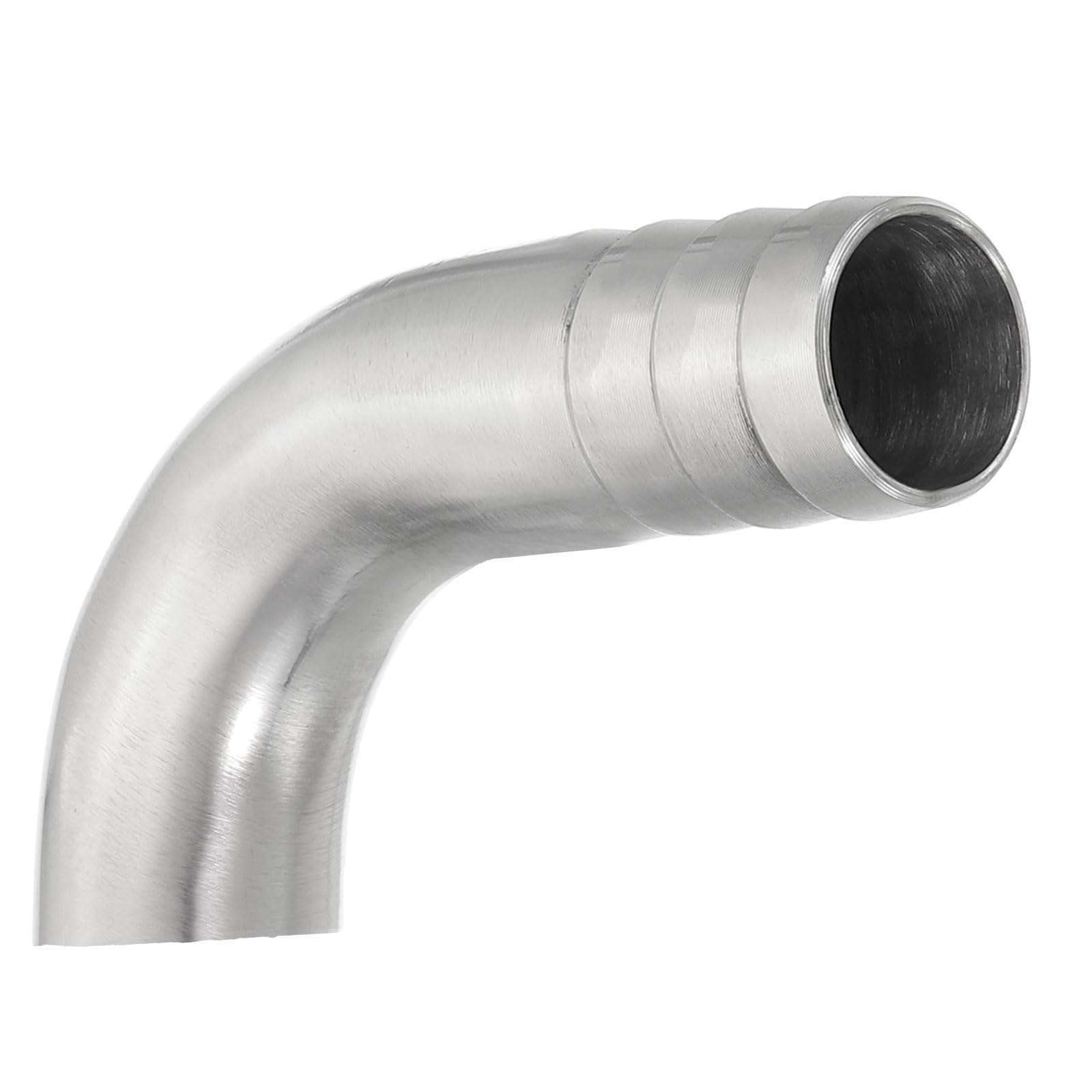 PATIKIL 5/8in Sanitary Hose Barb Fitting, 90 Degree Elbow Hose Barb Pipe Fitting Single End Hose Barbed 304 Stainless Steel for Brewery Winery Food