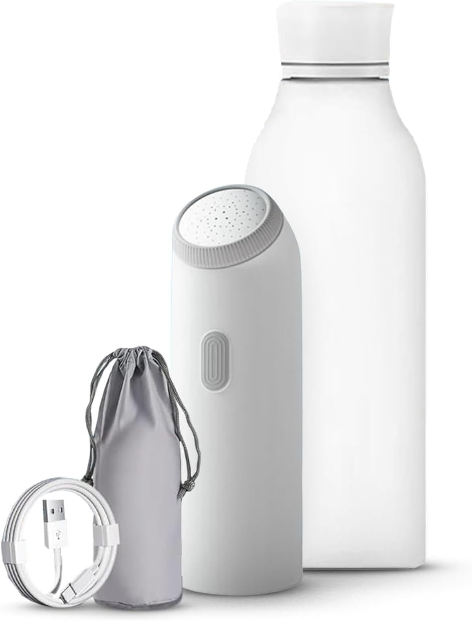 350ml Portable Electric Bidet, Travel-Friendly Handheld Jet Spray for Toilet with 4 Flushing Modes, IPX7 Waterproof Rechargeable Travel Bidet for Family Hygiene & Cleaning, Includes Storage Bag