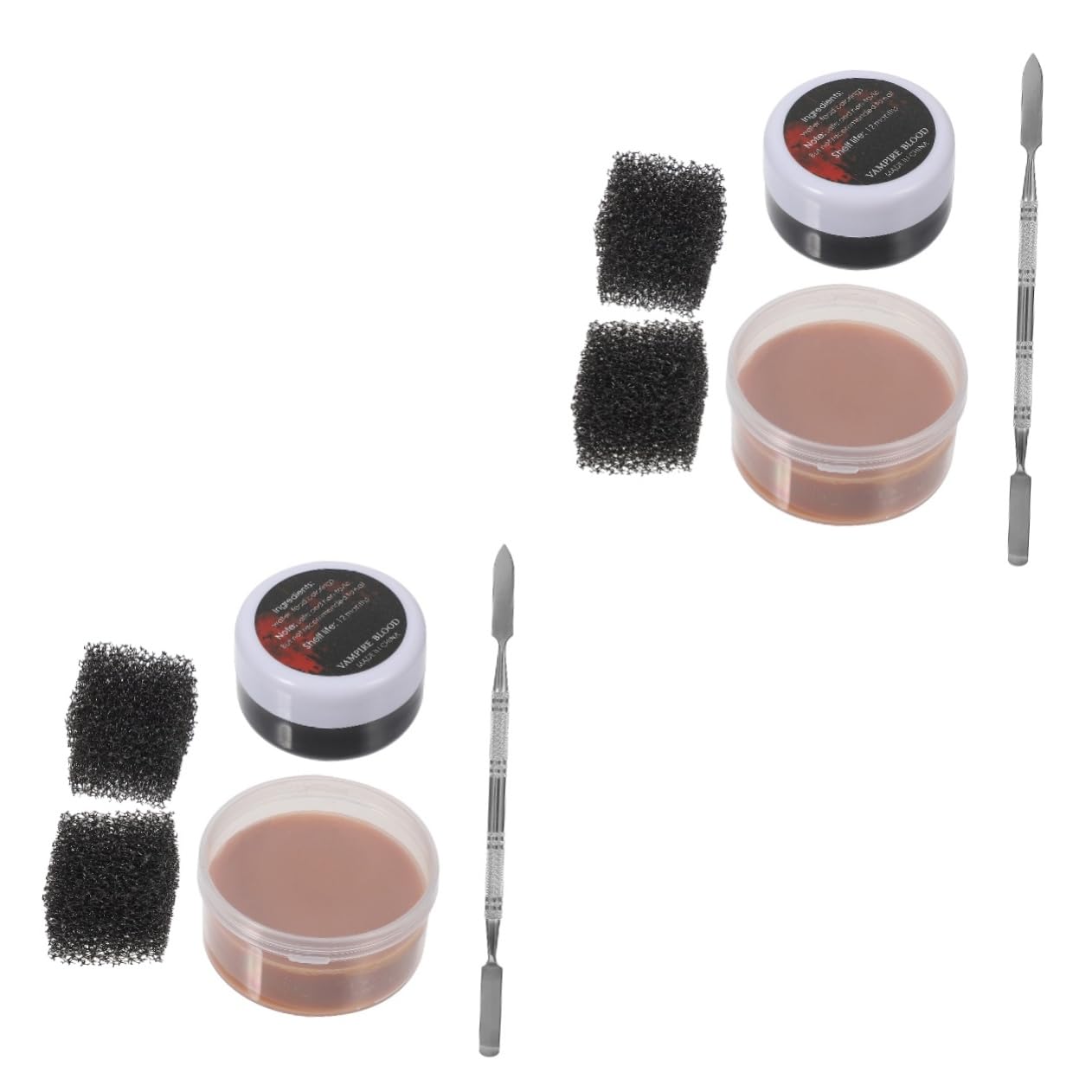 Beaupretty 2juegos Kit De Maquillaje De Cera para Heridas Falsas y Cicatrices De Efectos Especiales para Halloween para Fiestas Temáticas y Cosplay Herramientas De Maquillaje Profesional