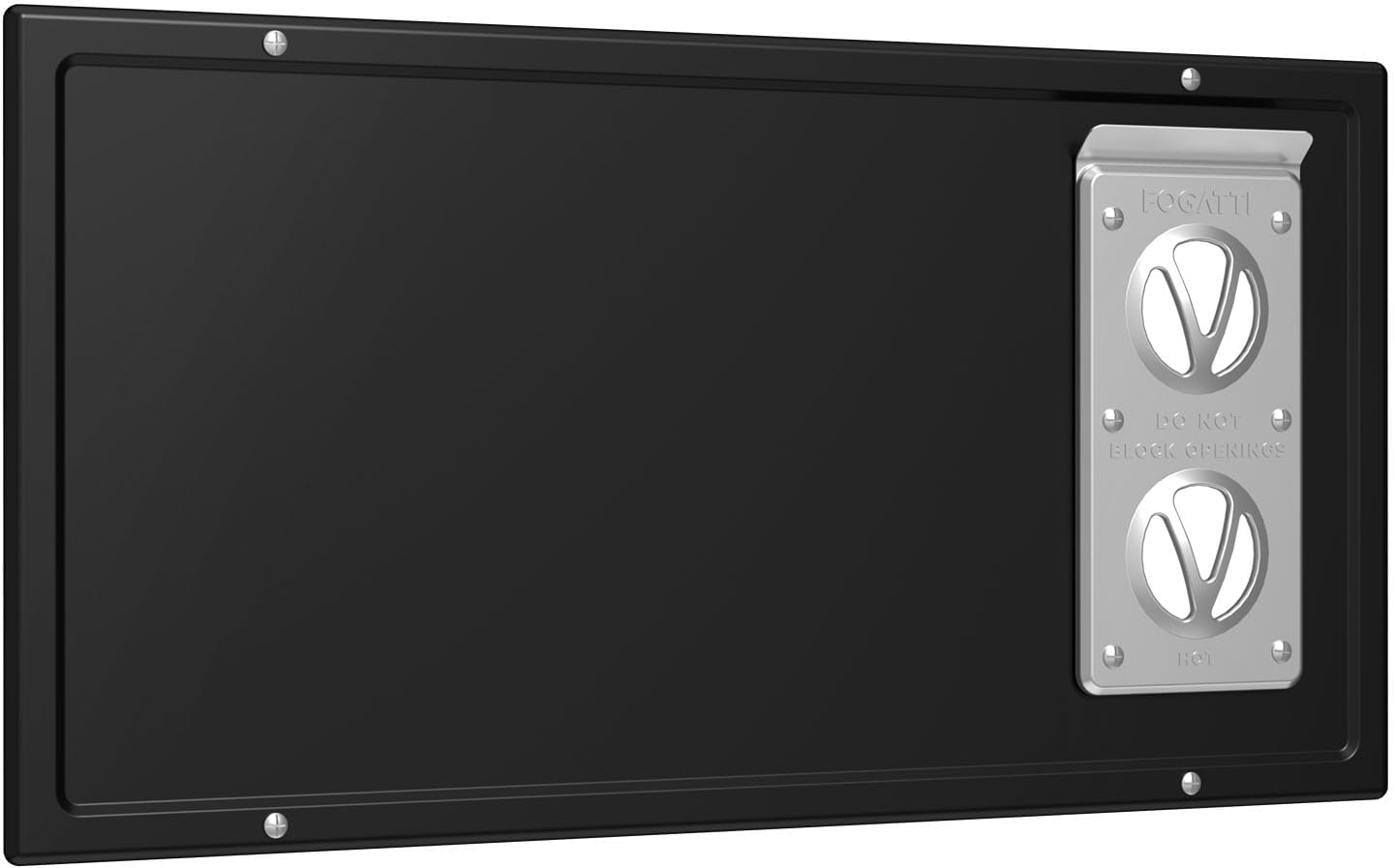 FOGATTI RV Furnace Access Door 20.6 x 10.5 Inches Waterproof & Dustproof Cover for Furnaces Black