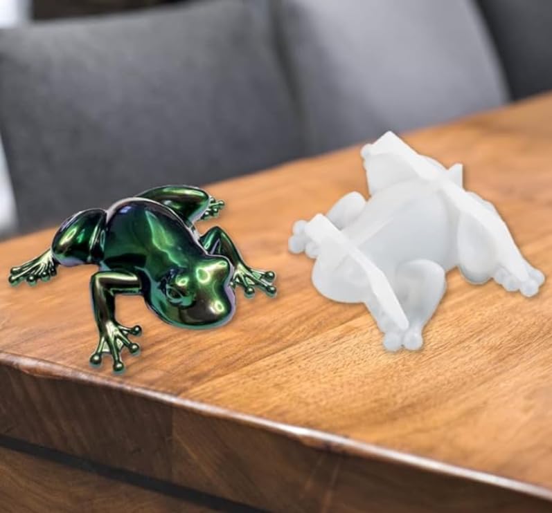 3D Frog Silicone Mould for Resin, Soap and Candle Making, 12.9x9.8x3.1 cm-image-6