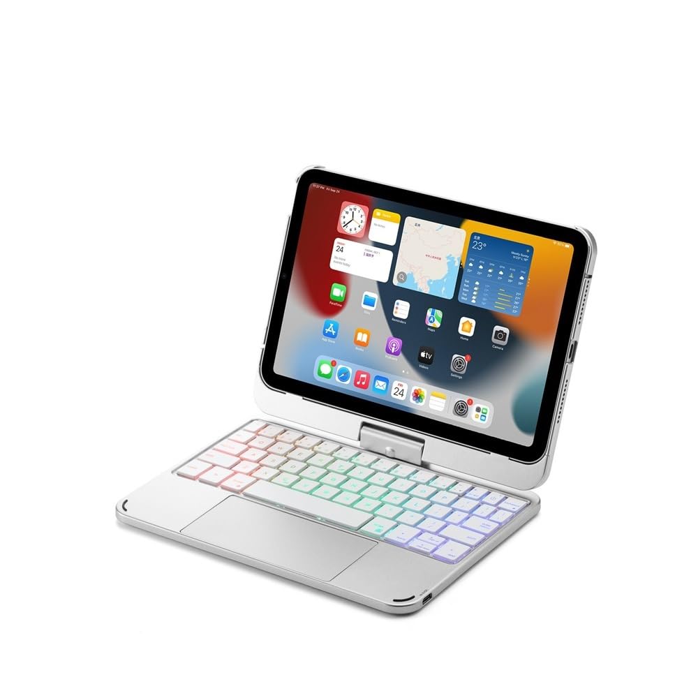 Teclado iPad Mini 7 con trackpad para solucionar la falta de espacio y escribir en la oscuridad 6
