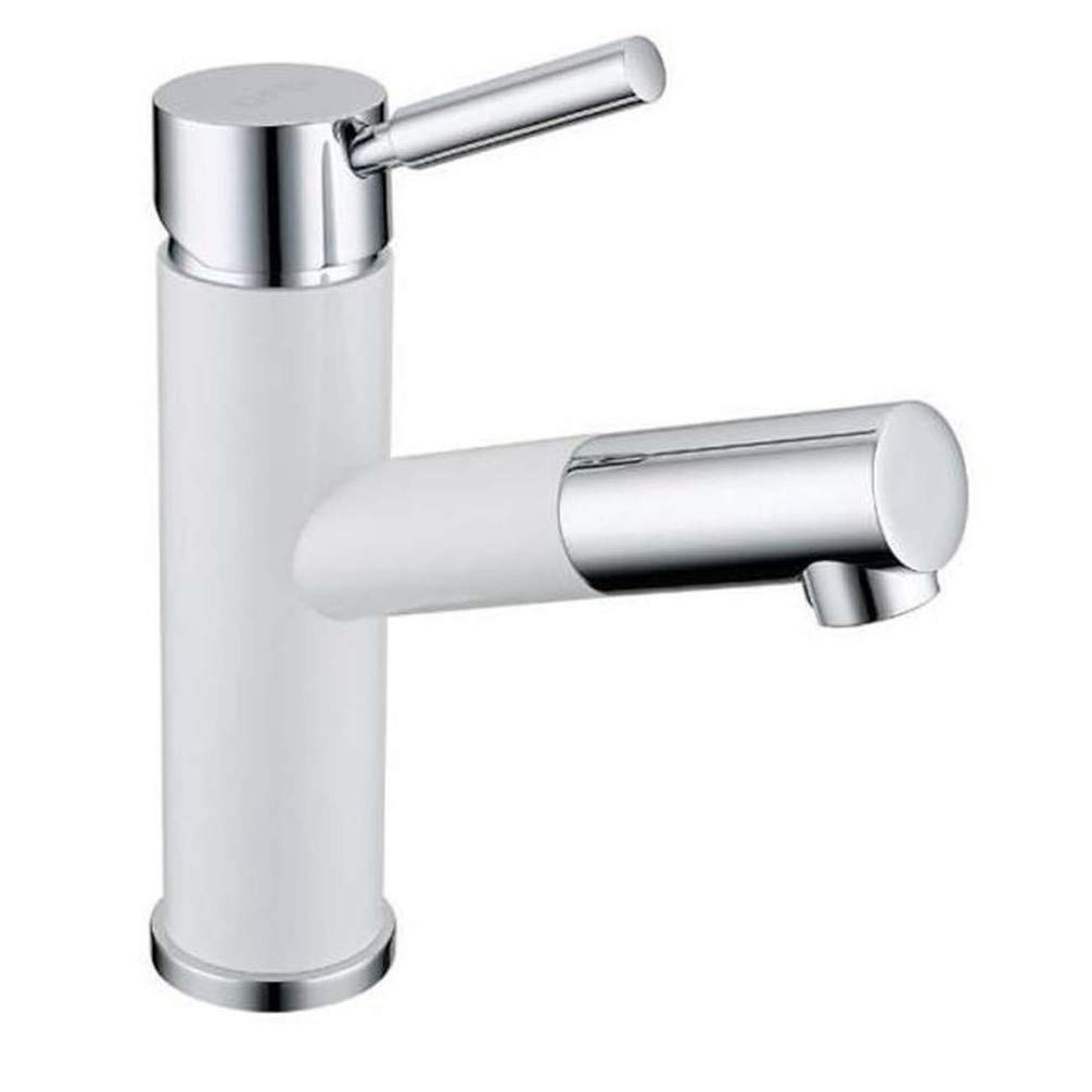 Robinet de bassin à levier unique haut de gamme au design rond épuré