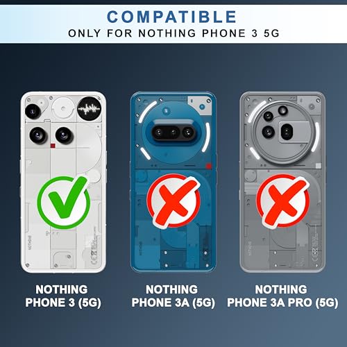 Image of CEDO Backcover for Nothing Phone 3 (5G) | Camera Protection Bump Shockproof Edge | Ultra Hybrid Transparent Acrylic Clear TPU+PC Hard Backcase Cover (Black)