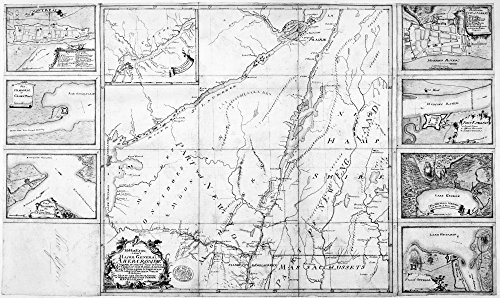 Captain Abercrombie Map 1758 poster