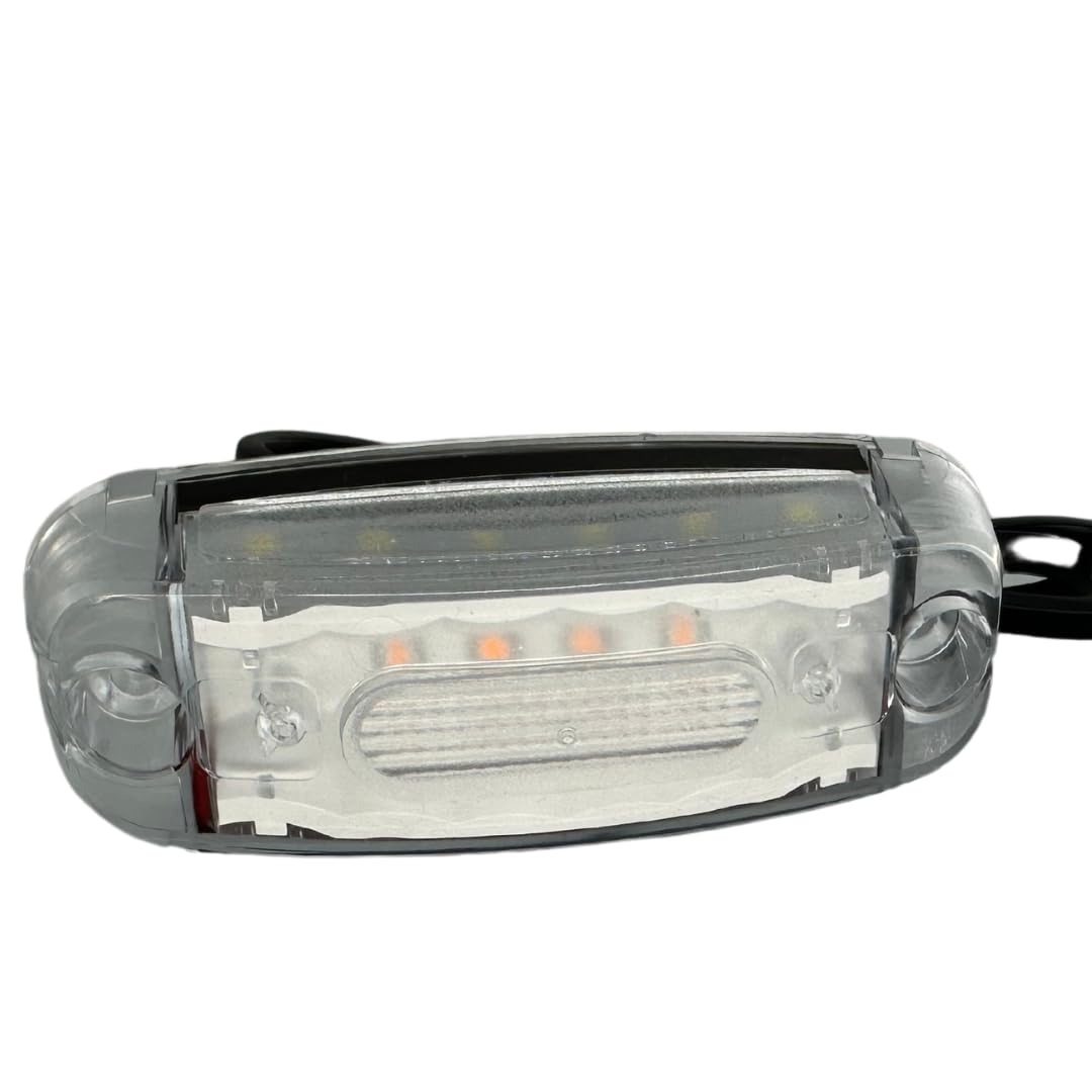2 x LED luce di ingombro luce di posizione 12-24V, 3 colori: bianco, rosso, arancione per camion rimorchi auto, rimorchi, caravan ecc.