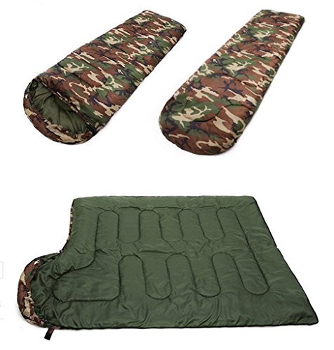 Image of IRIS Sleeping Bag Envelop 3 Season Ultra Light Portable Waterproof Comfort for Camping, Backpack & Outdoor