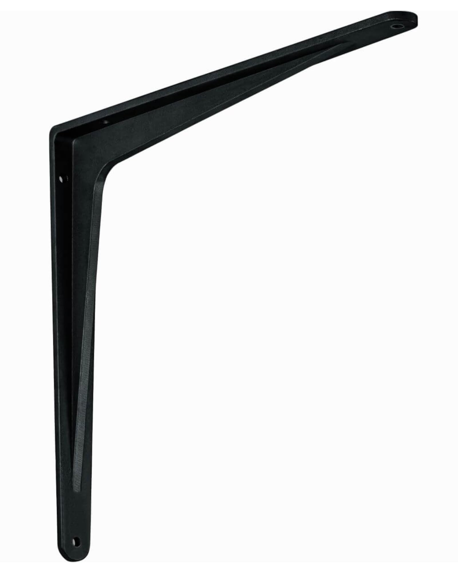 Gedotec 1 Items Sparta Heavy Duty Aluminium Shelf Console | Depth: 400 Mm | 1 Piece Shelf Bracket Made Of Aluminium Black Matt | Load Capacity 340 Kg For Wall Shelves | Rustproof Shelf Support | Wall Angle
