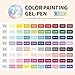 languo Gel Pens for Adult Coloring Books, 72 Colors Set Gel Colored Pens Marker, Perfect Gel Pens for Adult Drawing Doodling Journaling, Art Supplies and DIY Crafts