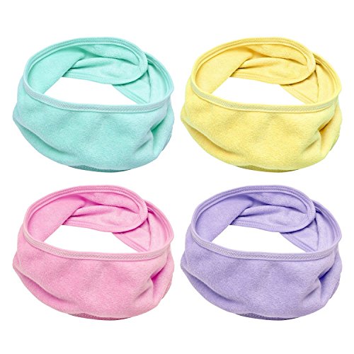 eBoot Make up Headbands Yoga Sport Head Cover Band Terry Headband Shower Headband, 4 Colors, 4 Pieces