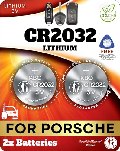 Key Fob Batteries for Porsche (2-Pack) CR2032