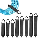【Elastisches Schnallendesign】Der Karabiner Schluesselhaken übernimmt das elastische Schnallendesign, das schnell aufgehängt oder aus dem Rucksack entfernt werden kann, was Zeit spart. Der Klettverschluss hat eine hochwertige Haftung, lässt sich nicht leicht abfallen und kann wiederholt verwendet werden.