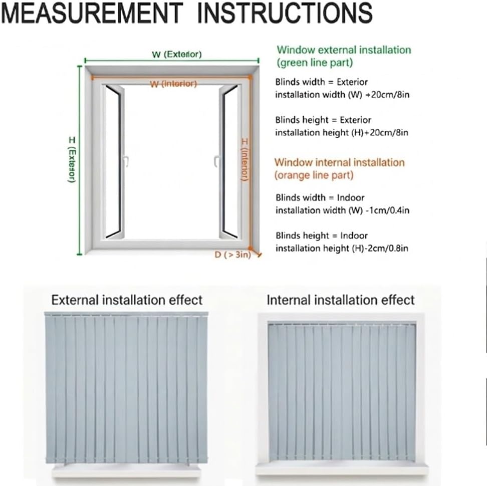 Vertical Windows Blinds Light Blue for Sliding Glass Doors, Light Filtering Fabric Vertical Blinds 40"x78" 72"x53" 86"x94" Blackout Privacy Panel Window Shades 3.8" Slats Cordless(72" W*84" H)
