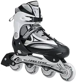 Patins In-line (em Linha) Semi Profissional Long Feng Ajustável Roller Abec 7