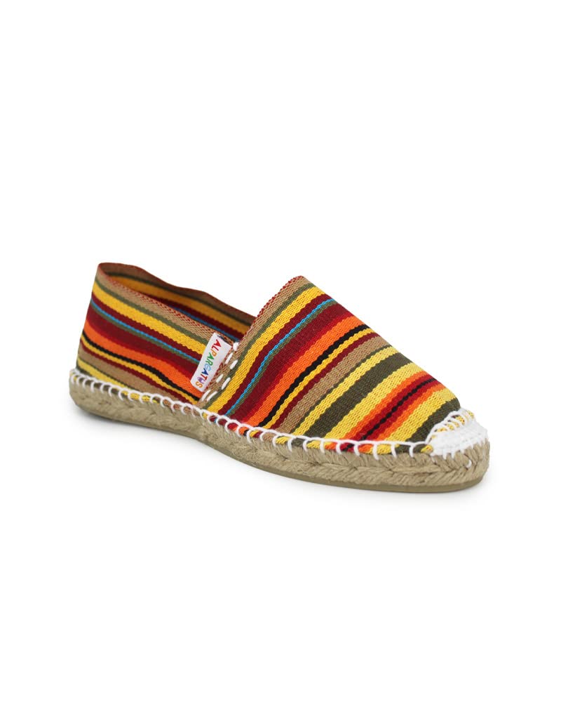 Alpargatas de Rayas Multicolores Hechas a Mano en España