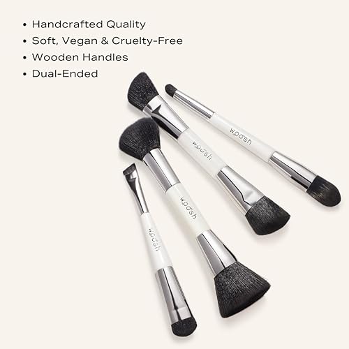 Miniatura 9 de Woosh Belleza  The Essential Brush Set  Lujoso  Libre de crueldad  Cerdas suaves inspiradas en la naturaleza