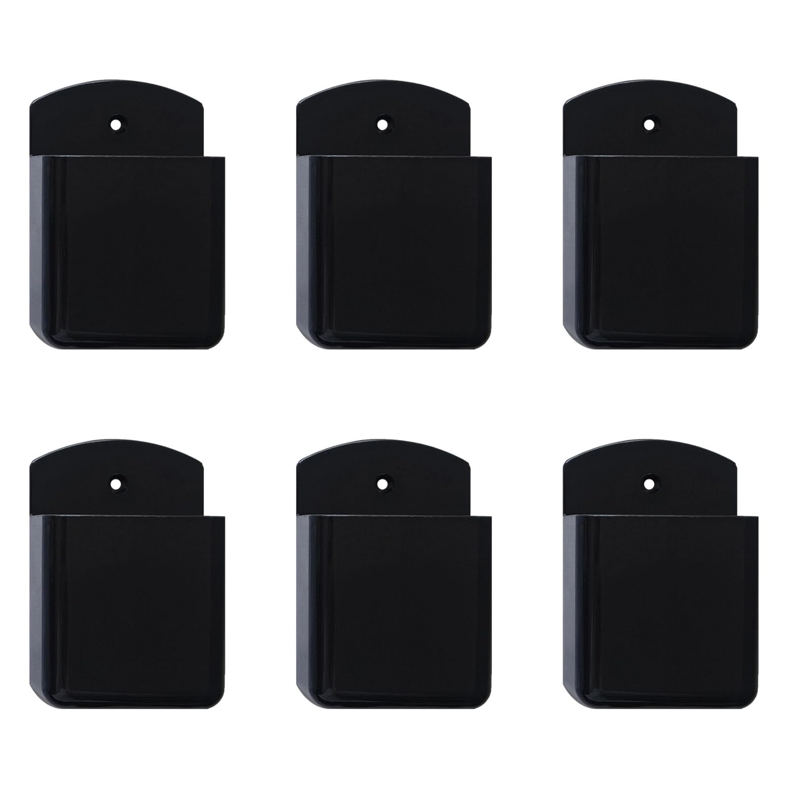 YWLUUOO Of 6 Universals Wall Mount Remote Organizers for Remotes Keys Strong Adhesive Mount Easy Installion Holder