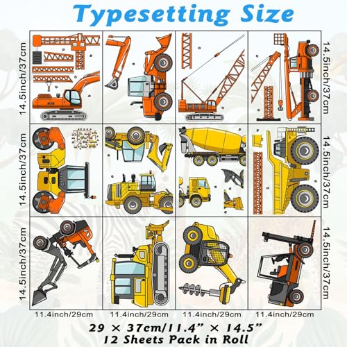 Vinilos Decorativos Vehículos de Construcción para Pared miniatura 5