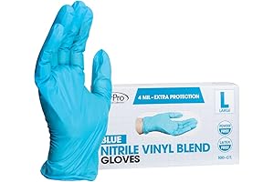 ForPro Vinyl Disposable Powder Free Large Gloves – 100 Pack