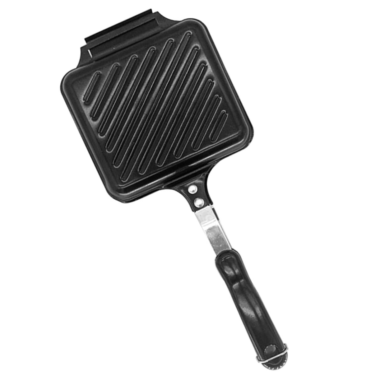 LABRIMP Cast Iron Sandwich Maker Pan Double-sided Non-stick Bread Baking Kitchen Sandwich Maker Tool