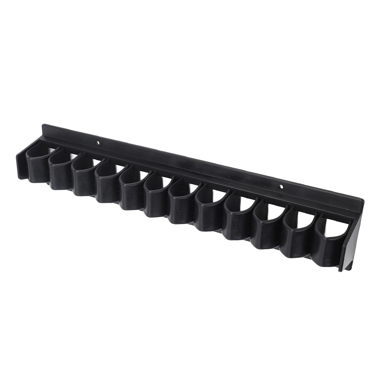 plplaaoo Whip Rack Black Horse Crop Holder ABS Wall Mount Holds Up to 11 Whips or Crops for Horse Stable Fishing Pole Organization and Storage