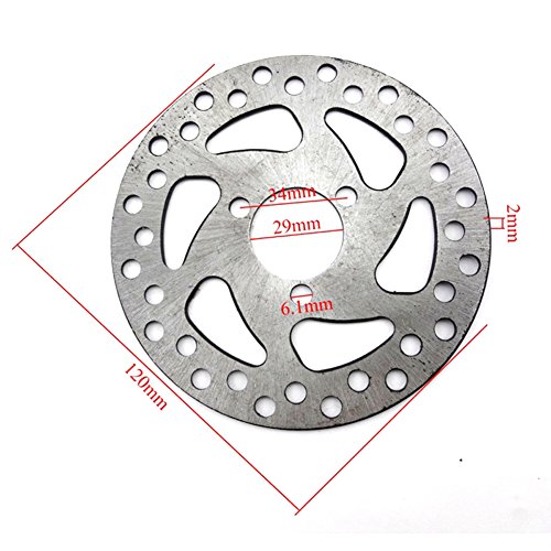 Tc-Motor Rear Right Side Disc Brake Caliper + 29Mm 120Mm Brake Disc Rotor For 2 Stroke 47Cc 49Cc Minimoto Pocket Bike Gas Electric Go Kart Scooter Atv Quad 4 Wheeler #TOP3