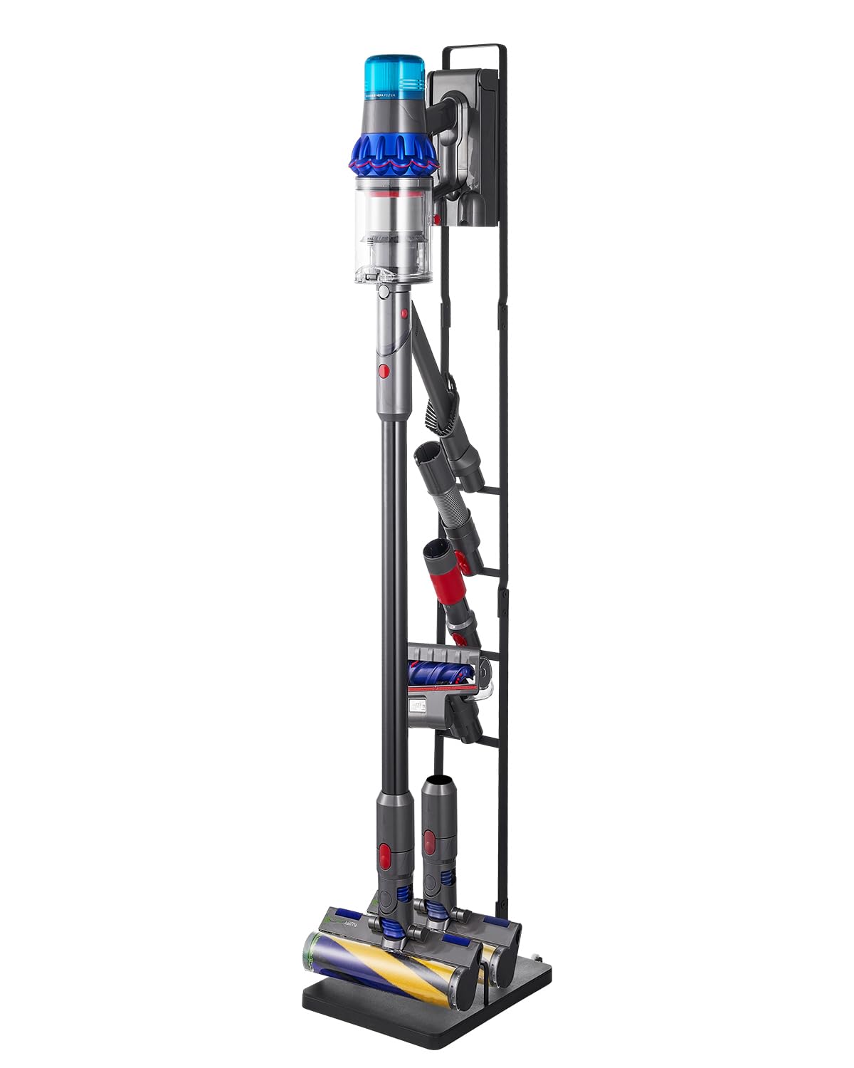 VEVOR Supporto per Aspirapolvere, Compatibile con Dyson V6 V7 V8 V10 V11 V15, Supporto per Aspirapolvere Stabile con Ruote per Aspirapolvere Verticali Senza Fili Dyson DC30 DC31 DC34 DC35 e Accessori