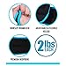 Wrist Weights Set 4lb (2lbs Each) Thumblock Arm Weight for Women and Men, Great for Running Weightlifting Training Gymnastic Aerobic Jogging Cardio Exercises