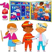 QUOKKA Magnetische Anziehpuppen für Mädchen und Jungen mit 35 Magnetteilen – Kreatives Magnetspiel-Set für Zuhause oder unterwegs – Magnetische Papierpuppen für Kinder ab 3 Jahren mit Berufen