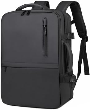 Laptop Backpack, Men's Business Travel Backpack, Business Shoulder Bag, Computer Backpack, Large Capacity, Black