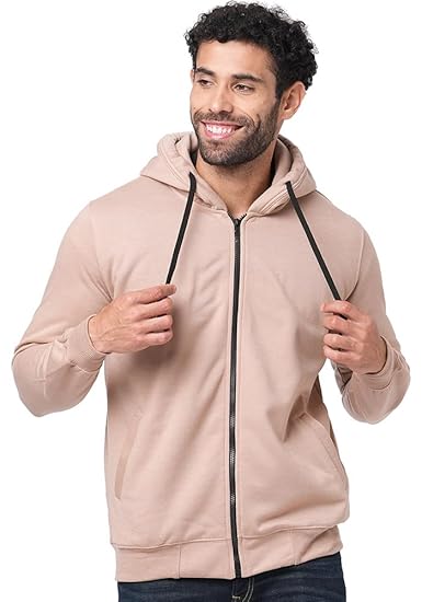 Men's Plus Size Fleece Zipper Hoodie Jacket