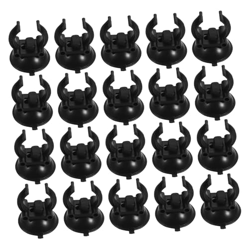 FONDOTIN 25個水槽用ホース固定吸盤クリップ 魚タンクチューブホルダー 強力吸着 防滑設計 水族館ヒーター管固定 水り配管整理対応
