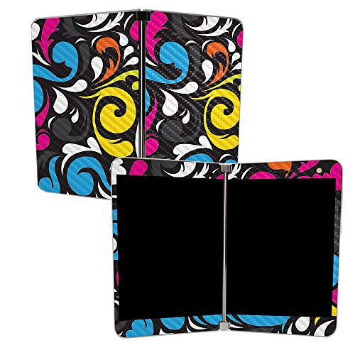 Image of MIGHTY SKINS Carbon Fiber Skin for Microsoft Surface Duo - Swirly | Protective, Durable Textured Carbon Fiber Finish | Easy to Apply, Remove, and Change Styles | Made in The USA (CF-MISURDUO-Swirly)