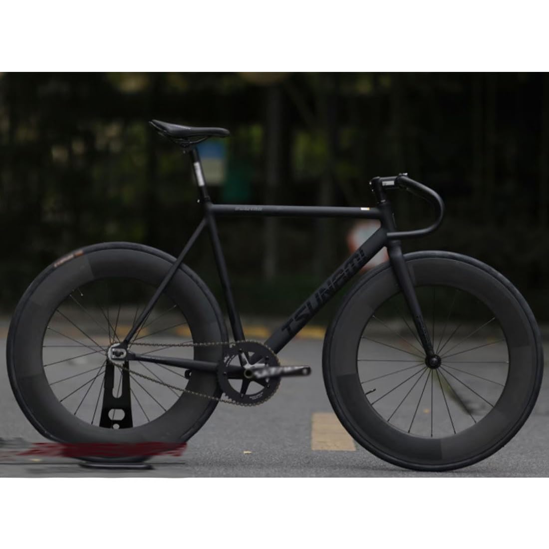 Fixed Gear Fahrradrahmen 700C Aluminiumlegierung Fahrradrahmen 49/52/55/58cm Single Speed Bahnradrahmen C Bremse QR 100/120mm BSA 68mm Mit Gabel(Orange,58cm)