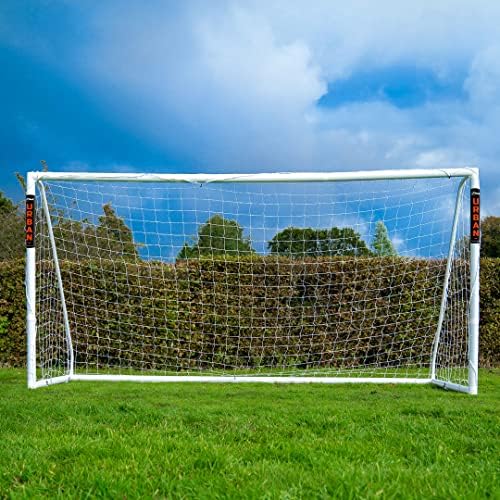 Football Flick Ultimate All Weather uPVC Football Goal with UV treated 70mm thick posts, integrated locking system, and strengthened corners (Sizes: 6x4, 8x4, 8x6, 12x6)