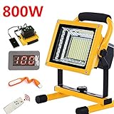 ★GIRATORIO Y PORTáTIL : con el soporte (incluido) y el asa de transporte, puede sostener la luz LED en la mano, colgarla o colocarla firmemente en el piso. Es posible inclinar verticalmente 270 ° y rotar 360 ° horizontalmente. Puede configurar fácilmente los ángulos deseados para iluminación de camping, estacionamiento, campo deportivo, recuperación ante desastres, fiesta al aire libre